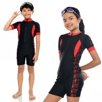 Gambar BAJU RENANG ANAK LAKI-LAKI / PEREMPUAN USIA 6-12 TAHUN MOTIF CORAK - CORAK MERAH PDK, M dari Dartfit.Sport undefined 5 Tokopedia