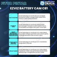 Gambar CAMERA CCTV WIFI EZVIZ 2MP KAMERA WIRELESS IP CAM AUDIO BATERAI MAGNET - TANPA MEMORY dari KAMERA CCTV DAHUA undefined 4 Tokopedia
