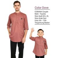 Gambar Baju koko muslim model kurta polos couple ayah dan anak COBANA lengan 3/4 bahan toyobo premium terbaru termurah terlaris terpopuler Katun Pendek Ibu Panjang Dewasa Keluarga Pasangan Lebaran - Putih, Ayah M dari G.A STORE ID undefined 4 Tokopedia