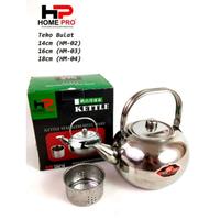 Gambar Teko kettel kettle home pro stainless steel/teko bulat stainless steel - 16cm (1,8L) dari Kitchenshop11 undefined 1 Tokopedia