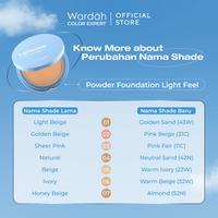 Gambar Wardah REFILL Lightening Powder Foundation Light Feel SPF 15 12gr - Bedak Padat - Compact Powder Loose - 01-light beige dari Indobeautynesia_NEW undefined 2 Tokopedia