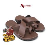 Gambar Marhadi Sandal Pria Sendal Kulit Cowok - Laboan Toe Loop - Laboan Toe Loop, 39 dari Cogen undefined 1 Tokopedia