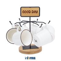 Gambar APPETITE SET 6 PCS MAIMI MUG DENGAN RAK - PUTIH dari Informa Indonesia undefined 1 Tokopedia