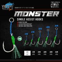 Gambar EXTRA BONUS | Assist Hook Single ZEUZ MONSTER Slow Jigging GLOW IN THE DARK Material From Japan - 1 Set = 1 SINGLE ASSIST HOOK, SIZE #2/0 Recom Buat Jig 80 Gram - 150 Gram dari VictoryTackleOfficial undefined 1 Tokopedia
