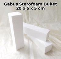 Gambar Gabus Styrofoam ( 20 x 5 x 5 cm) untuk Buket Uang / Snack / Floral Foam Sterofoam / Sterofom untuk Bucket Bunga Wisuda Boneka Bouquet dari goodies stuffs_NEW undefined 1 Tokopedia