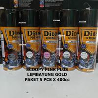 Gambar SCOOPY PINK PLUS LEMBAYUNG DITON PREMIUM (Paket 5 Pcs x 400cc) Paketan 5 Pcs Scopy Pink Lembayung Gold (Variasi Lembayung Gold-Green-Blue-Violet) 5pcs x 400ml - PKT 5 SCOOPY-GOLD dari Baru Indah undefined 3 Tokopedia