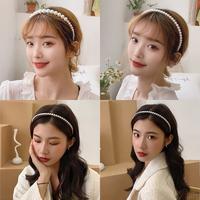 Gambar Bando Mutiara Korea Headbands Wanita Bandana Aksesoris Rambut Bando Pearl Putih Vintage dari Asista21 undefined 1 Tokopedia