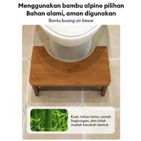 Gambar LOVE Kayu Bangku Pijakan Kursi Kecil Kloset Bangku Dudukan Kaki Toilet Kursi Toilet Stool WC Foldable - Teh 37CMX20CMX17CM dari LOVELY HOME1 undefined 4 Tokopedia