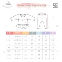 Gambar CUIT Setelan Ruffle Panjang Celana Panjang Block Color Kojo Series - Yellow Moss, S dari CUIT BABYWEAR undefined 2 Tokopedia