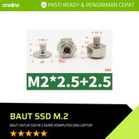 Gambar Baut SSD NVMe M.2 SATA Screw Sekrup Mur Ukuran M2 M3 - Set M2 Pendek, Silver dari OneLine Game PC undefined 4 Tokopedia