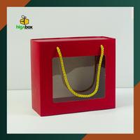 Gambar Box Mika Slide Tali 17.5 x 7.5 x 17 Cm / Packaging dus toples kue kering / Box Kue isi 2 Toples 350g / Box Bridesmaid / Kotak Paper bag Cinese New Year / Box CNY | HH04 - HIJAU MUDA dari higabox undefined 1 Tokopedia