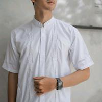 Gambar uni.id//baju koko padang kerancang sulam tangan bukittinggi Pria Dewasa Muslim Atasan Panjang Pendek Putih - putih, M dari uni uni.id undefined 3 Tokopedia