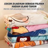 Gambar Selimut Tidur Bulu 140x100 Lembut Nyaman Hangat untuk Anak & Dewasa BK17HA - Motif 3, 100x140cm dari Better & Life undefined 2 Tokopedia