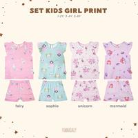 Gambar Pannadaily Set Kids Girls Print - 4 Warna (Fairy Sophie Unicorn Mermaid) - Setelan Baju Anak Perempuan Katun baju  harian  anak  cewek  6–12  tahun setelan  anak  perempuan  balerina  capucina baju  merah  putih  17  agustus  anak  cewek - FAIRY, 1-2Y dari Aubreyshome undefined 1 Tokopedia