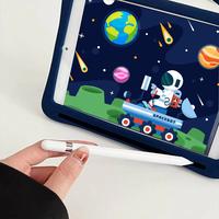 Gambar Case iPad Air 4/5/6 10th Gen iPad 10 10.9/ iPad 7/8/9 10.2/iPad 9.7  Casing Tali Selempang Cover Motif Anak 360 Rotate Standing Kids Softcase 3D Ring Handle Standing Silikon Biru - Purple, Air4/Air5(10.9'') dari LightTlife.Toko undefined 5 Tokopedia