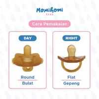 Gambar Momi Homi  Silicone Pacifier 2 in 1 Round And Flat Free Tempat Dan Rantai 0-3 Tahun PP Teether Dot Bayi Day And Night For Baby New Born BPA FREE Empeng Bayi Dengan Rantai Dan Kotak Aman Untuk Anak - Anak Jepitan Bahan Premium Kompeng  Perlengkapan Gigitan - 1Pcs Gepeng dari Momi Homi undefined 3 Tokopedia