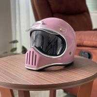 Gambar HELM CAKIL CLASSIC INCLUDE WITH INNER VISOR & PET - Pink, Bening, M dari Bulls Helmet undefined 2 Tokopedia