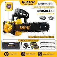 Gambar 【KEELAT-KEC009】 20V Gergaji Mesin Tanpa Kabel 12 Inci Gergaji Listrik Tanpa Sikat Portabel dengan Baterai Lithium - KEC009+2Bat6.0Ah dari Keelat DIY Store undefined 1 Tokopedia