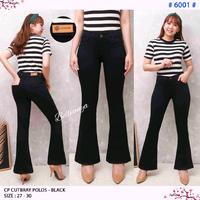 Gambar Bellvanya/celana cutbray jeans wanita/jeans cutbray wanita kekinian size 27-38 - Hitam pekat, 27 dari Bellvanya_NEW undefined 1 Tokopedia