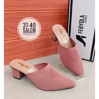 Gambar Sepatu Selop Sorong Hak Taju Rajut 5 cm dari ARD COLLECTION undefined 1 Tokopedia