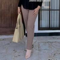 Gambar Celana Kantor Wanita warna Coksu dan Coklat Tua [ RESLETING ] xxl setara m-xl woll navy - Coksu, M dari Office Pants undefined 1 Tokopedia