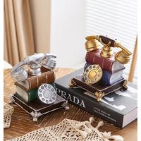 Gambar Pajangan Miniatur Telepon Resin Telephone Figurine Retro Piggy Bank Vintage Photo Props - RED dari Afternoon Store undefined 1 Tokopedia