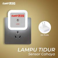 Gambar COD Lampu Kamar Tidur LED Sensor Cahaya Gelap Otomatis EU Plug In Stop Kontak Tempel Dinding Aesthetic TaffLED - Putih dari AEP STORE_NEW undefined 1 Tokopedia