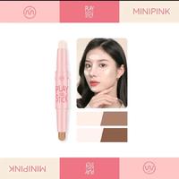 Gambar [3 pcs] MINIPINK X PINKFLASH Play Duo Contouring stick Double Shaping 3D Makeup Stick Lembut dan Halus MP052 Bronzer Highlighter - #01 Twin Natural, 1 pcs dari Al-Amin Beauty99 undefined 2 Tokopedia
