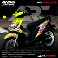 Gambar (COD PROMO) TERBARU Decal Sticker Honda Beat Karbu Full Body - Stiker Skotlet Variasi Modifikasi Beat Lama 2008 2009 2010 2011 2012 Fullbody Desain Hello Kitty Kucing Cat Cute 23.09 - pastell biruu, GLOSSY dari Kakung styker undefined 4 Tokopedia
