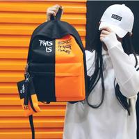 Gambar POLO FELIX - Tas Ransel Sekolah Style Korea Jepang Belang - MERAH HITAM dari Bemode.store undefined 5 Tokopedia