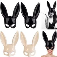 Gambar Topeng Pesta Halloween Kelinci Hitam/Topeng Telinga Kelinci Telinga Kelinci Cosplay Hitam Topeng Bunny - Putih dari PTGMALL undefined 5 Tokopedia