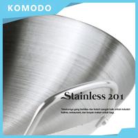 Gambar KOMODO WAJAN KUALI KAMILIA STAINLESS STEEL PENGGORENGAN 36 CM - KOMODO-081-KUALI36CM dari Belanja Elektronik undefined 2 Tokopedia