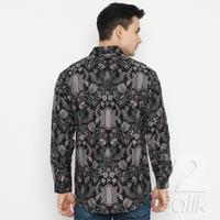 Gambar BAJU BATIK COUPLE  Kemeja Rok Lilit Instan Batik Pria Lengan Panjang Slimfit Premium Pintu Aceh Hitam 721282 Cap 72 - Atasan Pakaian Cople Cowok Laki-Laki Remaja - Kemeja Panjang XL dari 72 Batik undefined 4 Tokopedia