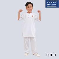 Gambar Baju Setelan Koko Anak Laki Laki Usia 1-12 Tahun Bahan Katun Toyobo kawan Muslim Terbaru - PUTIH, 2 dari Kawan Muslim_NEW undefined 1 Tokopedia