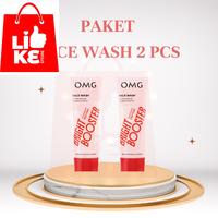 Gambar MURAH - OMG Paket 2pcs Oh My Glow Peach Glowing Face Wash  50gr Extract Melembutkan Mencerahkan Vitamin Wajah Facial Membersihkan Pelembab - Tube - 50gr dari Likestore.smg undefined 1 Tokopedia