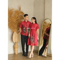Gambar Nagisa Batik Set Available Couple - (Men-Hae Won-Kora 7/8-Amida-Jun-Fai-Kayo-Kirei-Listya) - Gaia Dress, Pink dari Hebe The Label undefined 3 Tokopedia