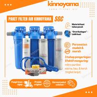 Gambar Paket filter air 10" siap pakai / filter air sumur / keruh / berbesi/kuning - Air berbesi & kuning, Biru/Outdoor dari Toko Filter Air KINNOYAMA undefined 4 Tokopedia