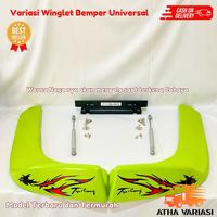 Gambar [COD] Winglet Bumper UNIVERSAL Bumper Mobil Pick Up/Truk/Engkel Bus - Silver A, Winglet + Hidrolik dari Atha Variasi. undefined 3 Tokopedia