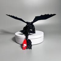 Gambar Articulated Toothless Night Fury Light Fury Toy Figure How to train your dragon Action Figure Print - Gold dari DuckLuck undefined 2 Tokopedia