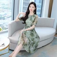 Gambar FAN Gaun Bunga Leher Bulat Gaya Korea Baru 2025/dress sifon/dress pesta korea - Warna Foto, S dari SAFNI pakaian wanita oversize undefined 3 Tokopedia