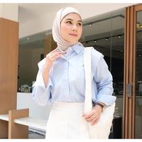 Gambar Hosofshopaholic - LEKA SHIRT - Atasan - Kemeja Wanita  - Baju Lengan Panjang - All Size - Casual Cewek - LIGHT BLUE dari hosofshopaholic_NEW undefined 2 Tokopedia