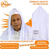 Gambar SORBAN HAJI ARAFAT PUTIH POLOS SURBAN HABIB BAHAN BERKUALITAS SORBAN ARAFAT MOTIF POLOS Putih Poliester Hadiah Syal dari AL-LIS undefined 1 Tokopedia