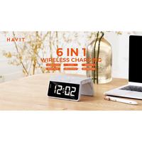 Gambar Ataru Havit Wireless Charger Dengan Jam Digital - Putih Marble Pengisi Daya Tanpa Kabel Charger Smartphone Nirkabel Aksesoris Handphone Casan Hp Wireless dari Ataru_NEW undefined 2 Tokopedia