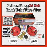 Gambar Klakson Keong Mobil 24 Volt Untuk Truk Dan Bus Komplit Dengan Relay - TMC 24V + RELAY dari Mobi Auto undefined 2 Tokopedia