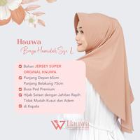 Gambar Hauwa - Bergo Hamidah Oval size L pinguin Jersey SUPER PREMIUM jilbab instan pad  nyaman bergo  hamidah - Silver dari Hauwa Hijab store undefined 3 Tokopedia