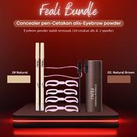 Gambar FEALI Bundle 3pcs Set Make Up - (Concealer Pen+Eyebrow Powder+Cetakan Tali 4 Model) - CCL PEN 01 + EP02 + CETAKAN TALI dari feali.id undefined 5 Tokopedia