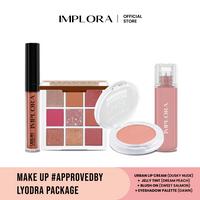Gambar Make Up #Approvedby Lyodra Package | Set Bibir Eyeshadow - DuskyNude+DreamPeach+SweetSalmon+Dawn dari Implora Cosmetics_NEW undefined 2 Tokopedia