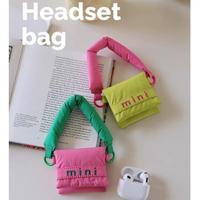 Gambar LITTLE DAISY | Mini Puffy Air pods Case Korean Look / Air pods Bag / Tas Pelindung Air pods Earphone Premium Green Pink - PINK dari Littledaisy.id undefined 4 Tokopedia