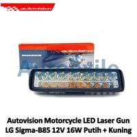 Gambar Autovision Motorcycle LED Laser Gun Sigma B85 Dual Color Putih Kuning Original Lampu Sorot Tembak Motor White Yellow - Putih + Kuning dari Autoexile undefined 1 Tokopedia