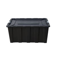 Gambar AZKO Maxbuilt 150 ltr Kotak Perkakas Dengan Tutup Dan Pengunci Heavy Duty - Hitam Container Box Kotak Penyimpanan Box Plastik Tempat Barang Kotak Serbaguna dari AZKO ID undefined 2 Tokopedia